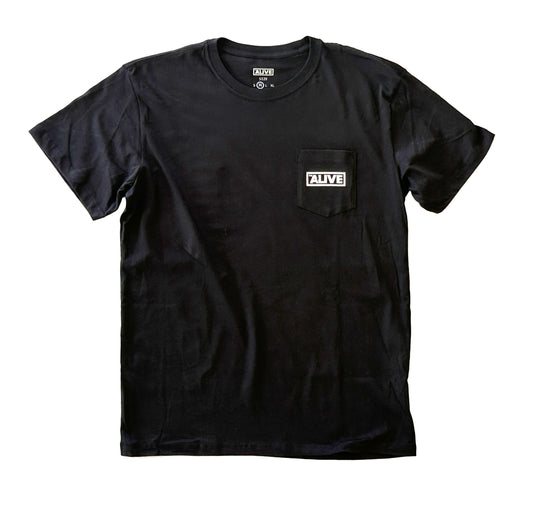 THE ALIVE LOGO POCKET TEE